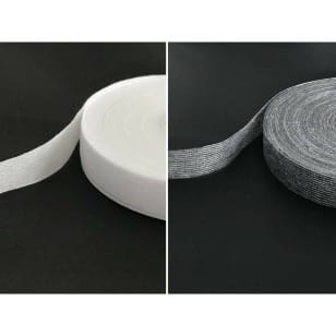 100 m Nahtband Kantenband Formband grau weiß 30 mm kaufen