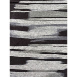 Viskosejersey Streifen grau Breite 145 cm kaufen