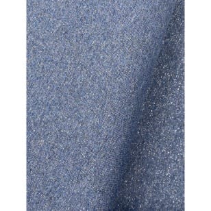 Bündchenstoff im Schlauch uni jeansblau mit Glitzer Lurex ab 50cm kaufen