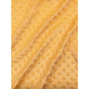 Minky Fleece Noppen Stoff Microfleece Breite 150 cm gelb kaufen