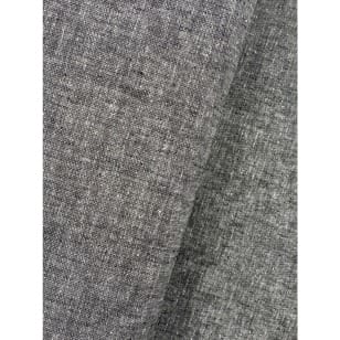 Stoff Leinen Baumwolle uni meliert schwarz Dekostoff Breite 135cm kaufen