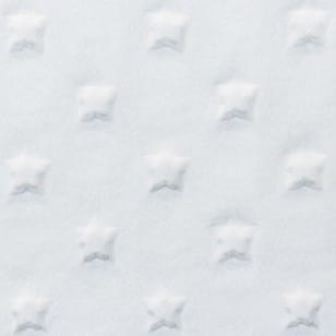 Minky Fleece Sterne Microfleece Stoff Breite 165 cm ecru kaufen