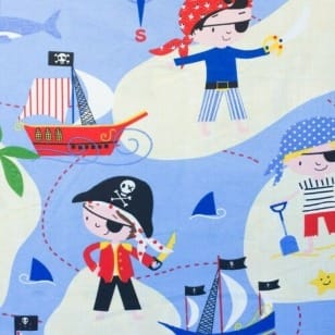 Canvas Stoff Dekostoff Baumwollstoff Piraten ab 50 cm kaufen