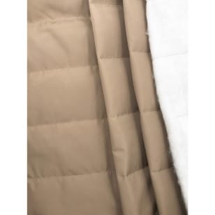 Steppstoff einseitig uni hellkhaki kaufen