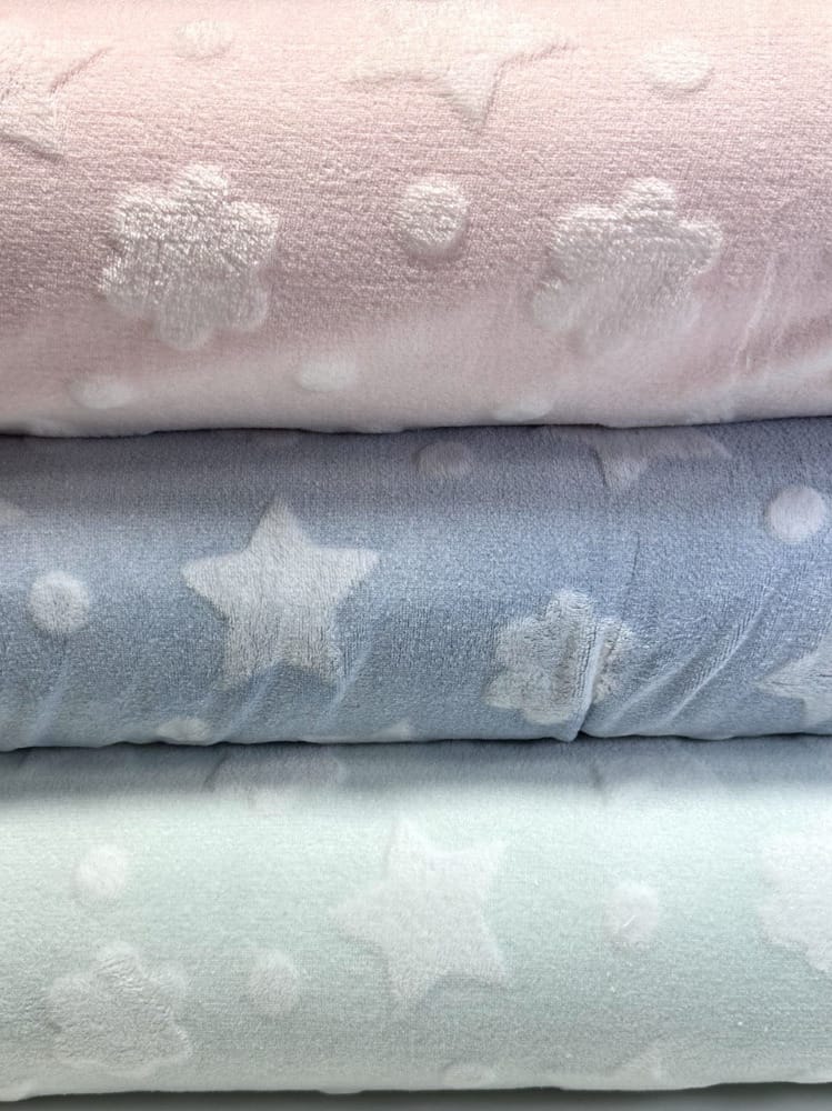 Fleecestoff Fleece Stoff Sterne Grau Fleecestoff Baby Fleece