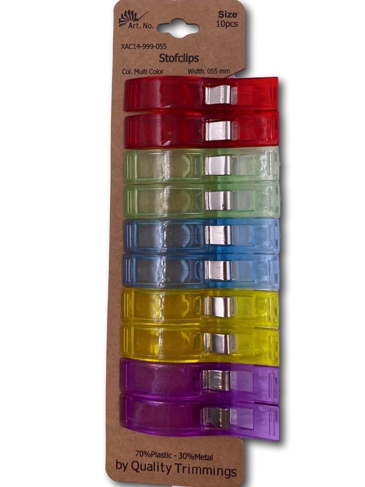 Stoff Clips Klammer Kunststoff bunt gemischt groß 10 Stück - 3.45 € →  Nähzubehör ✄