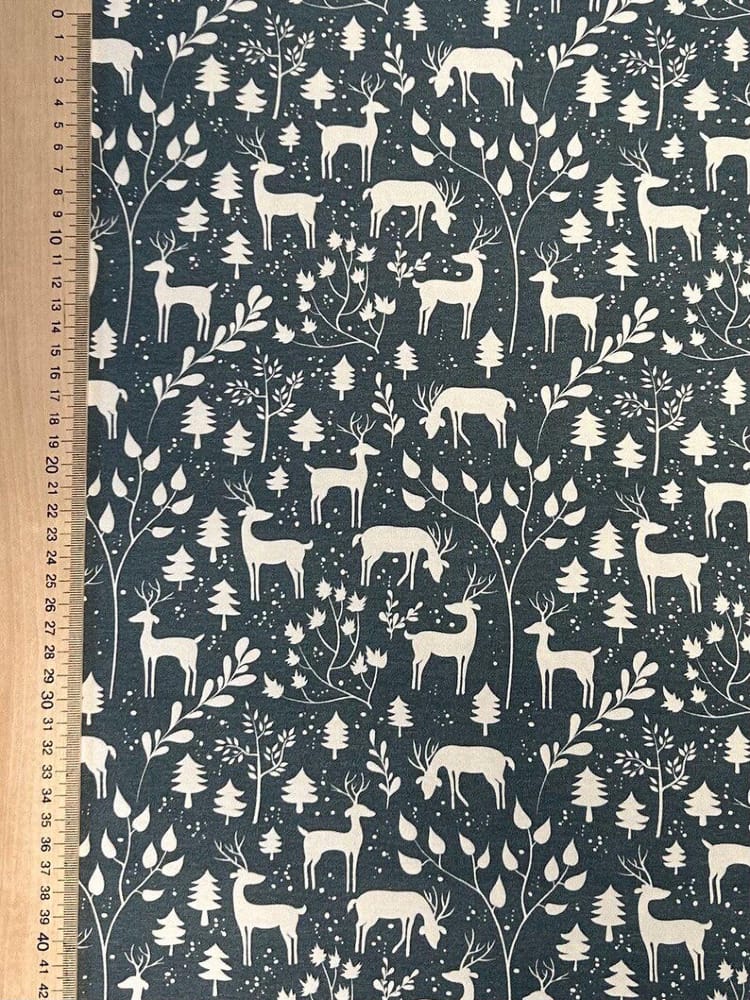 Jersey Stoff Kinderstoff mini Winter Rehe € → Jersey