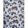 Softshell Jackenstoff Kinderstoff Digitaldruck Motorrad