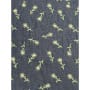 Jeans Stoff Blusenjeansstoff Blumen Stickerei