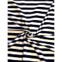 Viskose Jersey Streifen 1cm, marineblau Breite 170cm