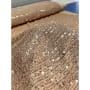 Stoff Cocktail Abendmode Fashion Pailletten bronze