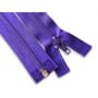 Reißverschluss teilbar Spirale 55 cm violett
