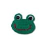 Applikation Aufnäher Patches Baumwolle gestrickt Frosch