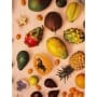 Canvas Digital Stoff Dekostoff Baumwollstoff Früchte Breite 135 cm