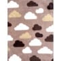 Fleecestoff Wolke taupe doppelseitig Breite 150 cm ab 50cm