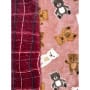 Fleecestoff Teddy Bär altrosa doppelseitig Breite 150 cm ab 50cm