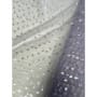 Stoff Tüll Regenbogenherzen Glitzer lila