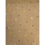 Double Gauze Stoff Stickerei beige Blümchen