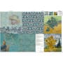 Stoff Panel für 3 Kissenbezüge Canvas Van Gogh