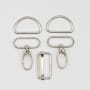 Taschenzubehör Taschen Accessoires Set Metall Breite 3 cm