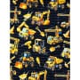 Sweat French Terry Digitaldruck Kinderstoff Baustelle