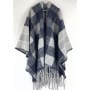Stoff für Poncho aus gekochter Wolle