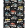 Jersey Stoff Kinderstoff Digitaldruck Burnout Monsters