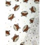 Fleecestoff Teddy Füchse doppelseitig Breite 145 cm