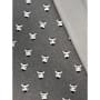 Alpenfleece Muster Zebra grau meliert Breite 150 cm