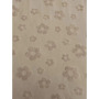 Baumwolle uni Jacquard Blümchen ab 50 cm sand