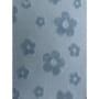 Baumwolle uni Jacquard Blümchen ab 50 cm hellblau