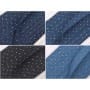 Jeansband, Borte, Breite 20mm, schwarz, dunkelblau, blau, hellblau