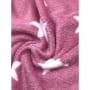 Fleece Jaucquard kuschelig Sterne Rosa Breite 145cm ab 50cm